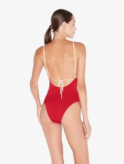 La Perla Bañador Con Escote De Pico Y Monograma