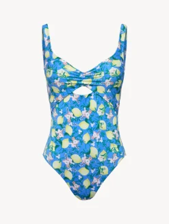 La Perla Bañador Estampado Con Cortes De Color