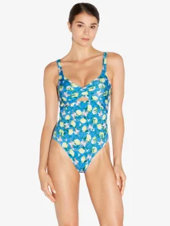 La Perla Bañador Estampado Con Cortes De Color