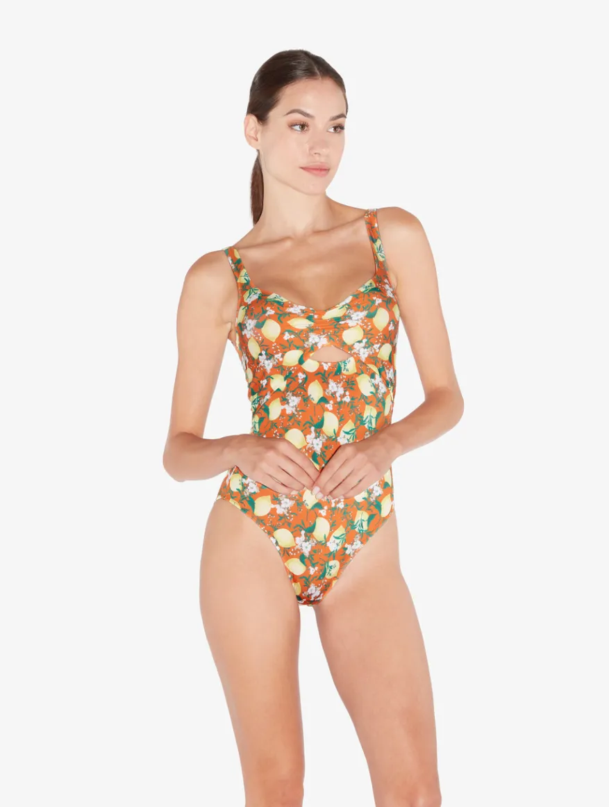 La Perla Bañador Estampado Con Cortes De Color
