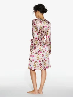 La Perla Bata Corta De Seda Con Estampado De Flores