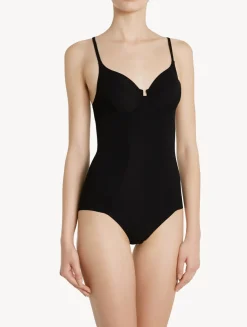 La Perla Body Con Aros Color Negro