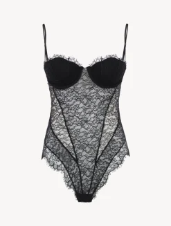 La Perla Body Con Encaje De Color Ónix