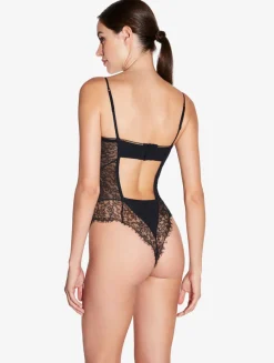 La Perla Body Con Encaje De Color Ónix
