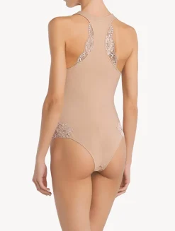 La Perla Body Con Espalda Nadadora De Algodón Natural