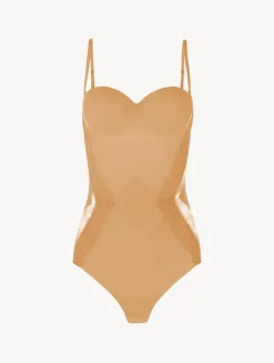 La Perla Body Control Fit De Lycra® Con Encaje Chantilly Color Carne