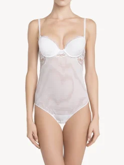 La Perla Body De Encaje Blanco