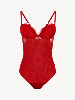 La Perla Body De Encaje Rojo