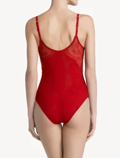 La Perla Body De Encaje Rojo