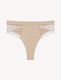 La Perla Braga Alta Halo Y Ivory Nude Con Tul Bordado