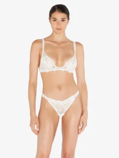 La Perla Braguita Brasileña Con Encaje Leavers De Color Hueso