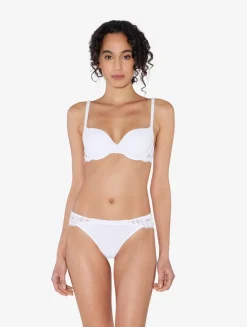 La Perla Braguita Brasileña De Algodón Blanco