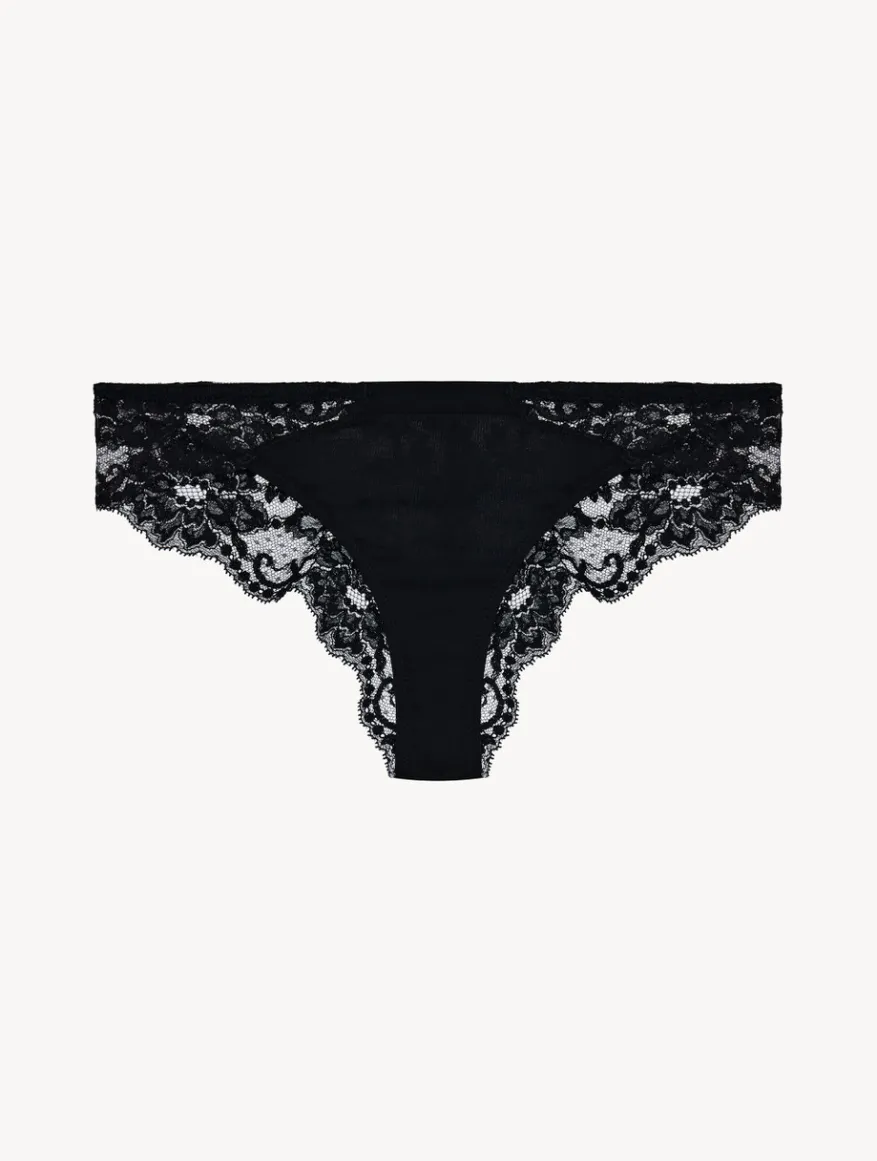 La Perla Braguita Brasileña De Algodón Negro