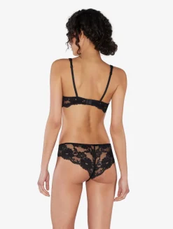 La Perla Braguita Brasileña De Algodón Negro
