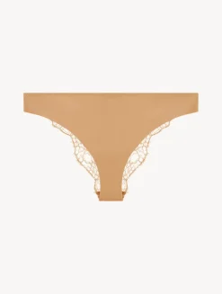 La Perla Braguita Brasileña De Lycra® Con Encaje Chantilly Color Carne