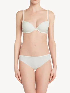 La Perla Braguita Brasileña De Lycra® Con Encaje Chantilly Color Blanco
