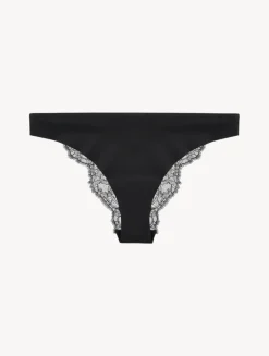 La Perla Braguita Brasileña De Lycra® Con Encaje Chantilly Color Negro