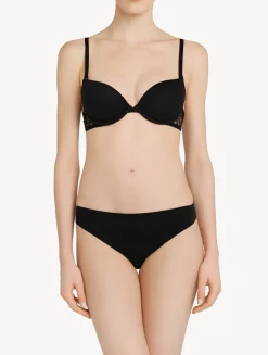 La Perla Braguita Brasileña De Lycra® Con Encaje Chantilly Color Negro