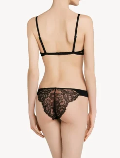 La Perla Braguita Brasileña De Lycra® Con Encaje Chantilly Color Negro