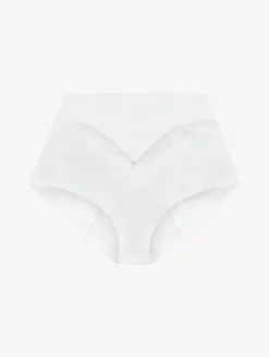 La Perla Braguita Control Fit Talle Alto De Lycra® Con Encaje Chantilly Color Blanco