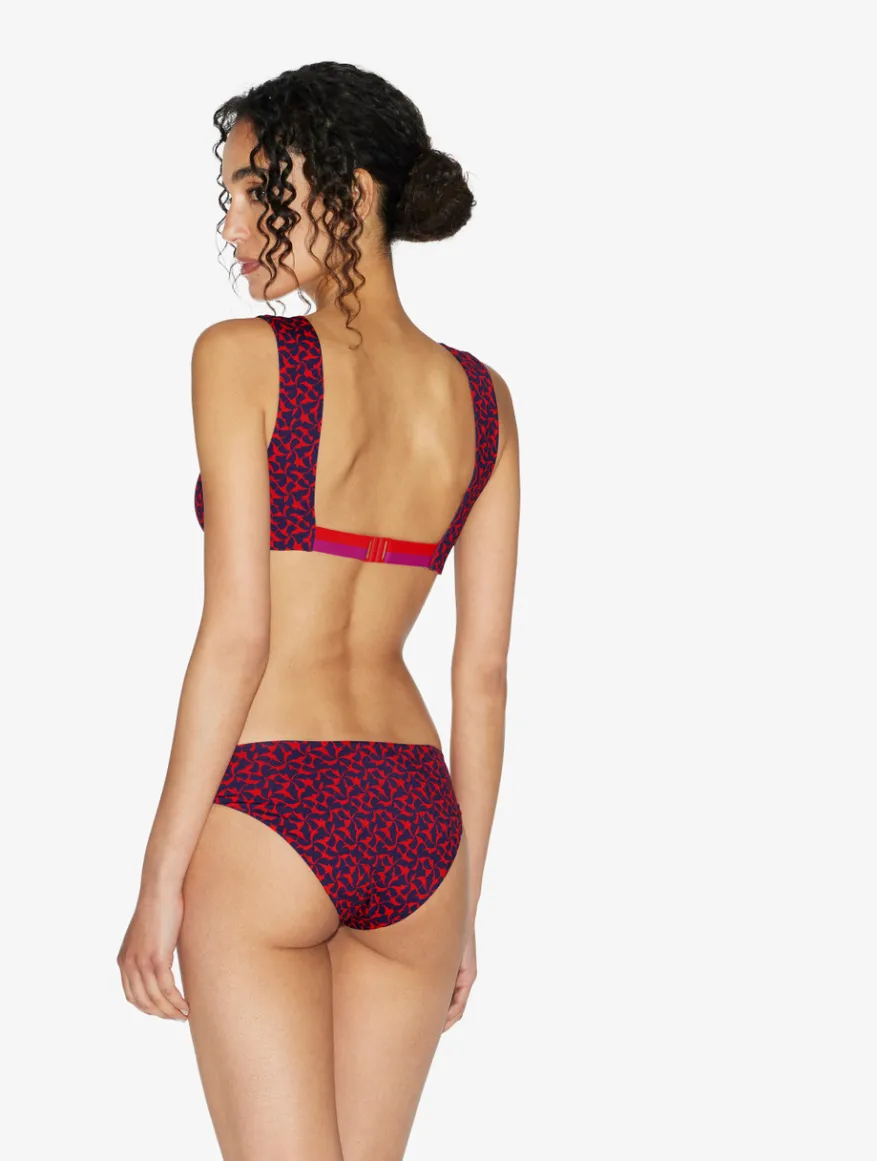 La Perla Braguita De Bikini De Color Rojo Y Azul
