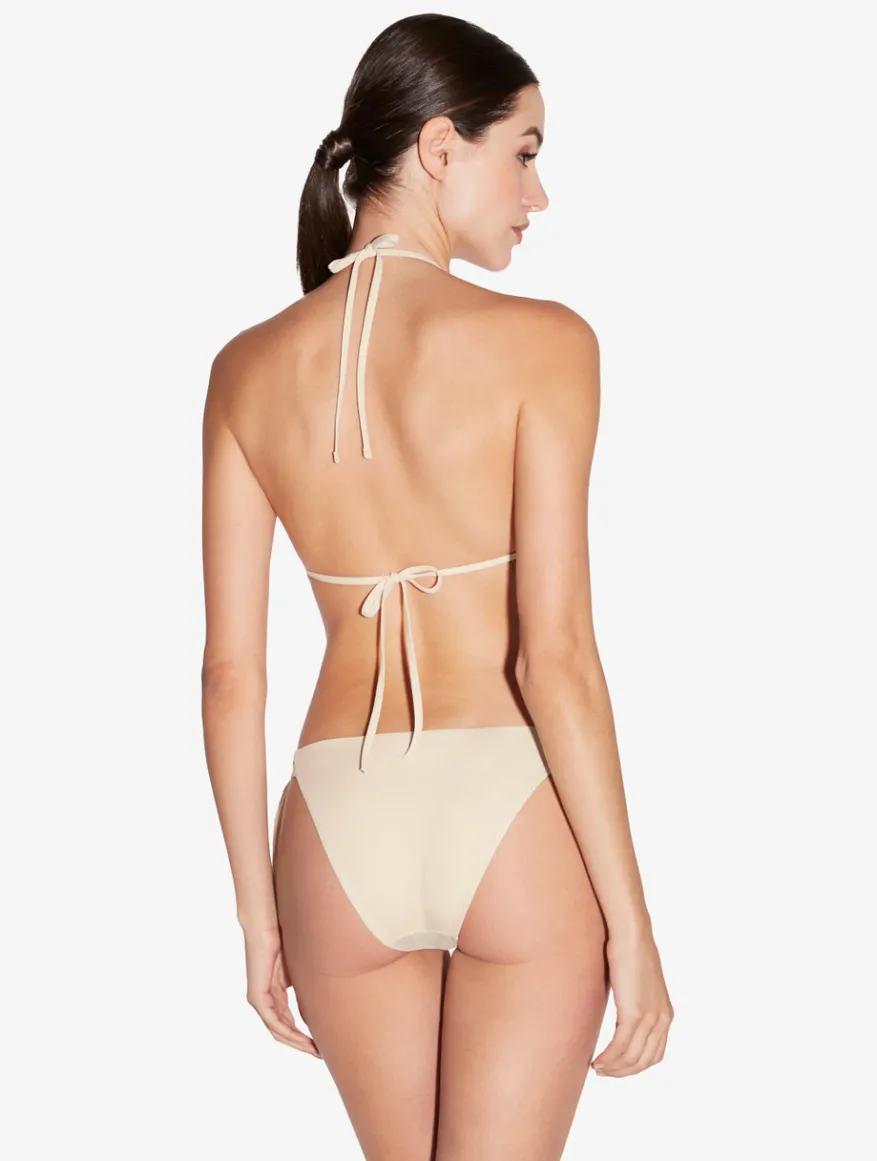 La Perla Braguita De Bikini De Corte Bajo De Color Champán Con Cuentas