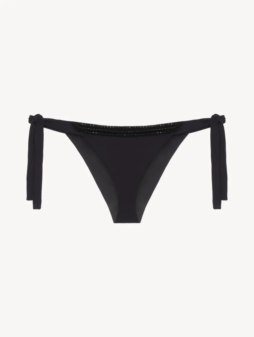 La Perla Braguita De Bikini De Corte Bajo De Color Con Cuentas