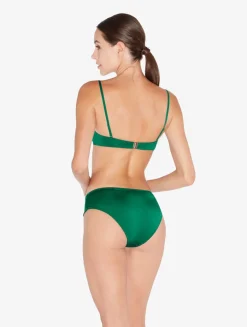 La Perla Braguita De Bikini Estampada Con Cintura Drapeada De Color