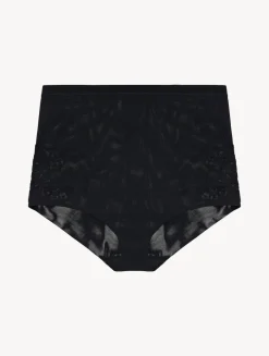 La Perla Braguita De Talle Alto En Tul Elástico Negro