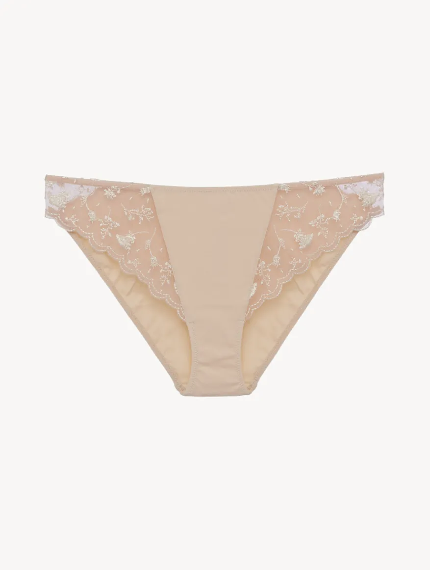 La Perla Braguita En Halo Y Ivory Nude Con Tul Bordado