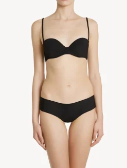 La Perla Braguita Hipster Cortada Con Láser Color Negro