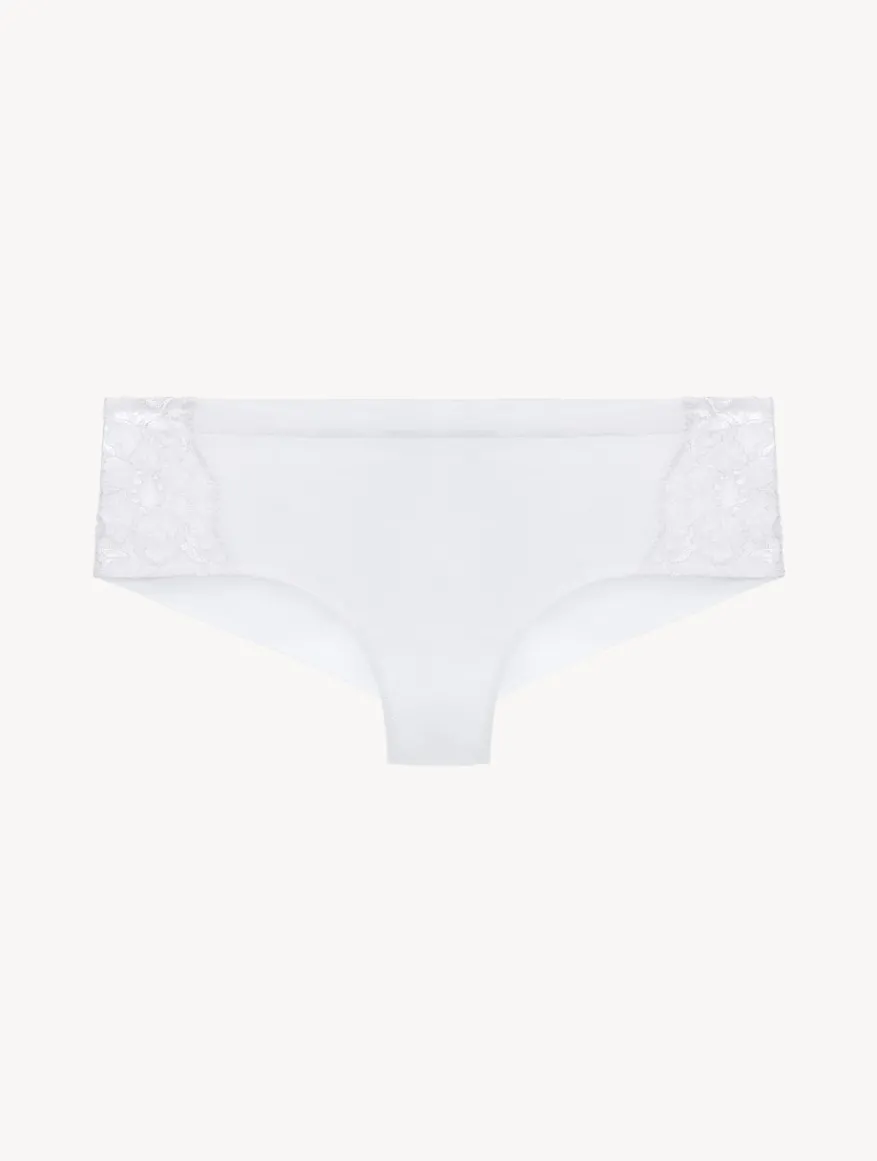 La Perla Braguita Hipster De Algodón Blanca