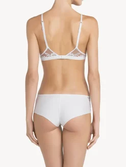 La Perla Braguita Hipster De Algodón Blanca