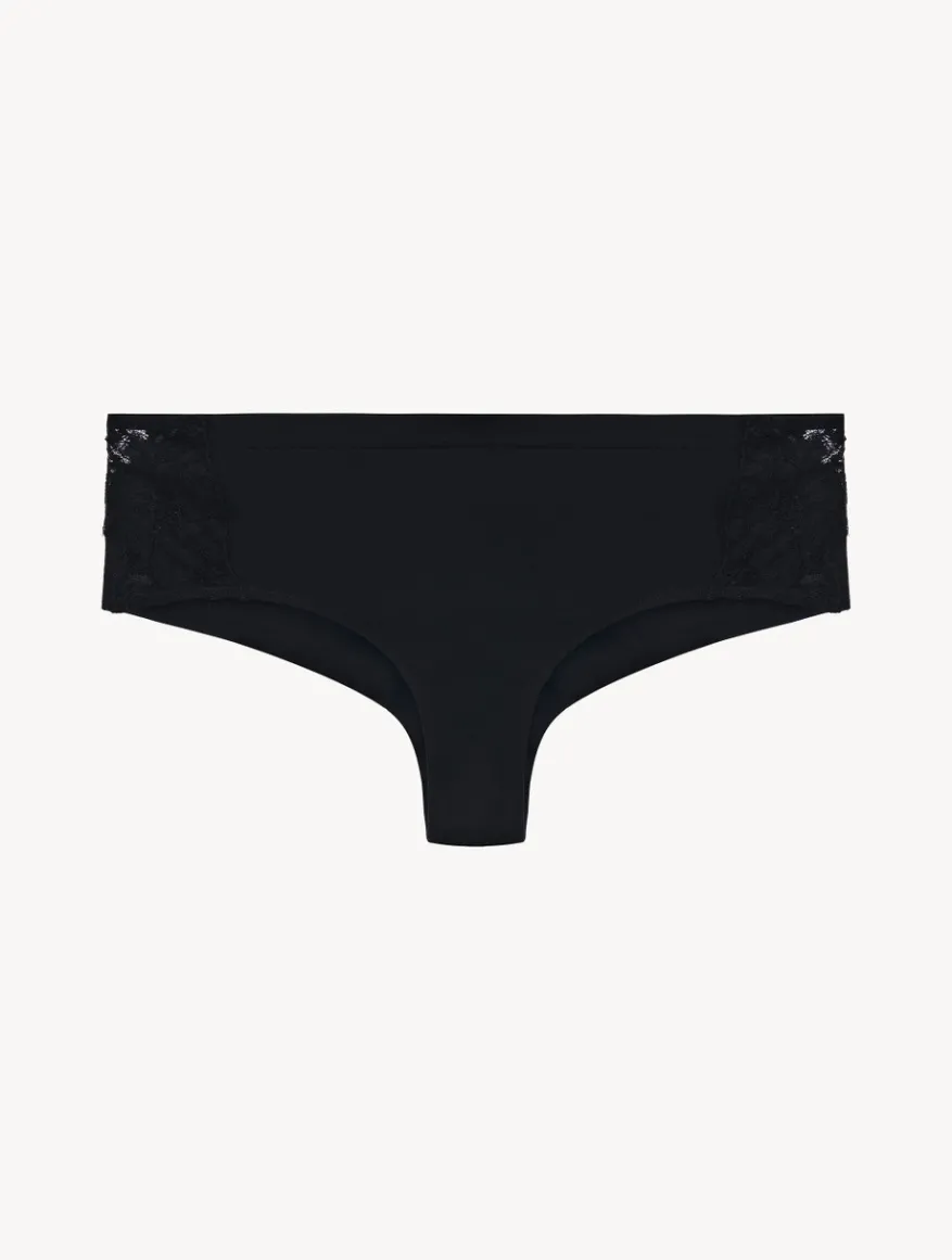 La Perla Braguita Hipster De Algodón Negra