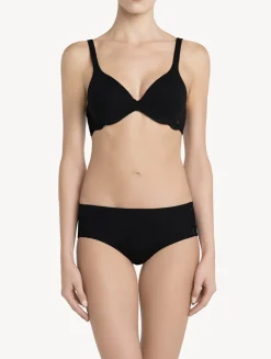 La Perla Braguita Hipster De Algodón Negra