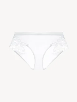 La Perla Braguita Talle Medio De Algodón Blanco