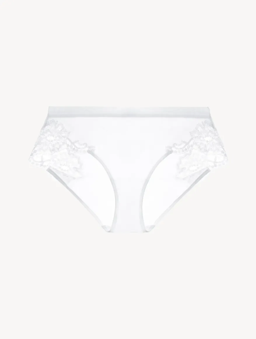 La Perla Braguita Talle Medio De Algodón Blanco