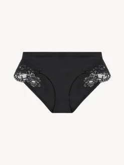La Perla Braguita Talle Medio De Algodón Negro