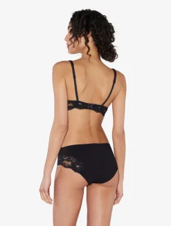 La Perla Braguita Talle Medio De Algodón Negro