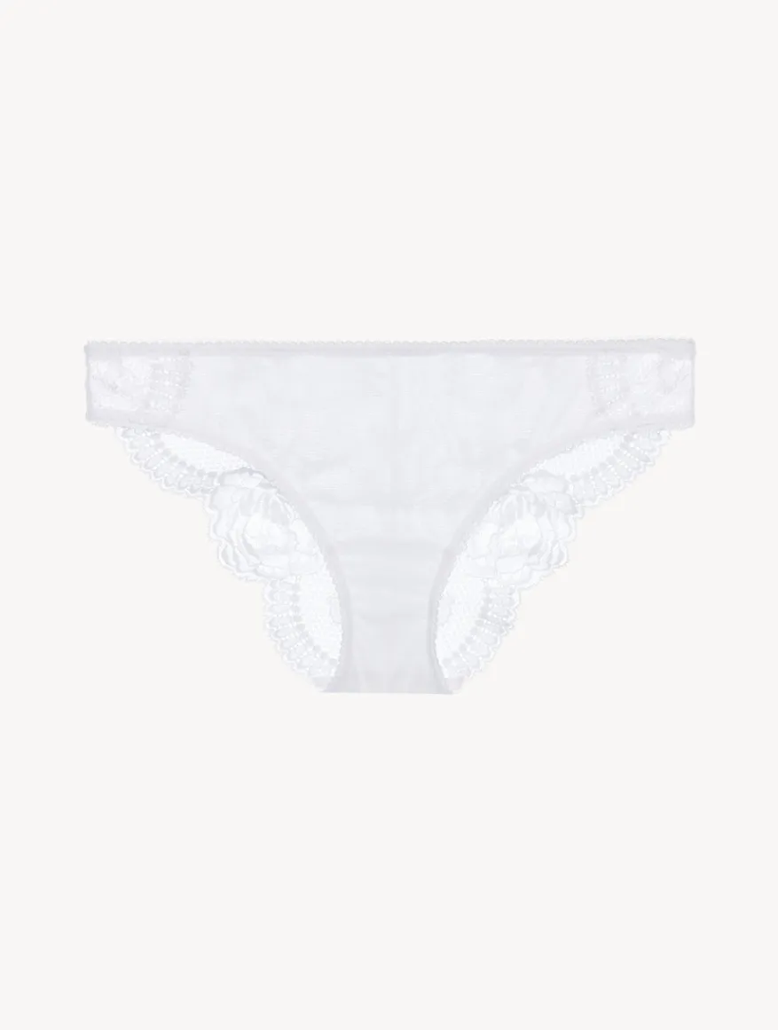 La Perla Braguita Talle Medio De Encaje Blanco