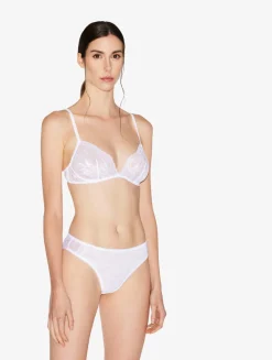 La Perla Braguita Talle Medio De Encaje Blanco