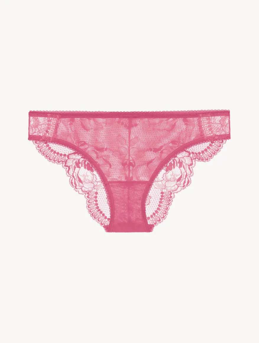 La Perla Braguita Talle Medio De Encaje Wild Orchid