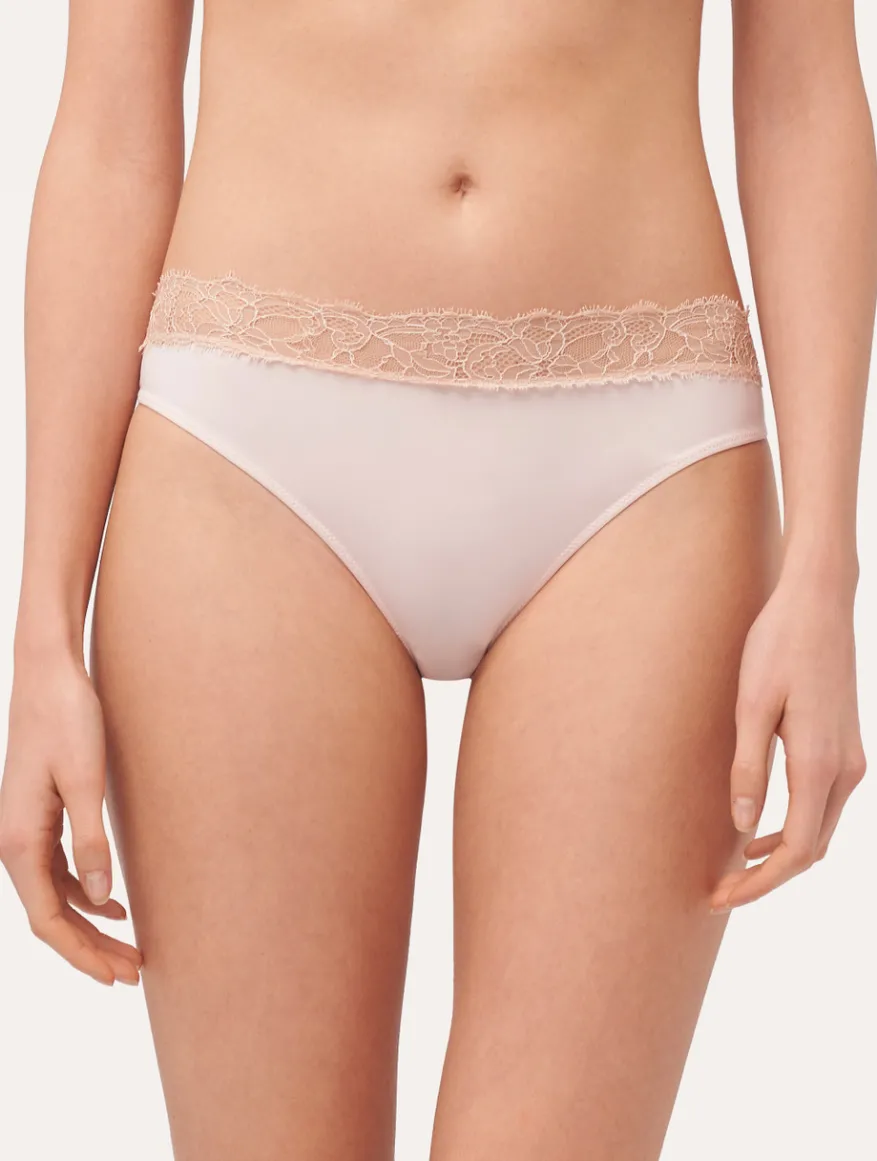 La Perla Braguita Talle Medio De Encaje En Rosa