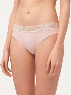 La Perla Braguita Talle Medio De Encaje En Rosa Y Crema