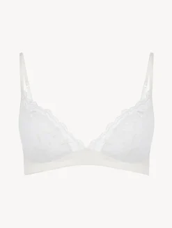 La Perla Bralette Hueso Con Tul Bordado