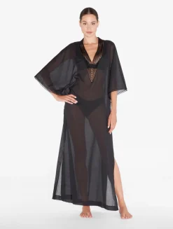 La Perla Caftán De Color Con Cuentas