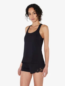 La Perla Camiseta De Tirantes Con Espalda Nadadora De Algodón Negro