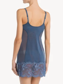 La Perla Camisón De Encaje Azul Oscuro