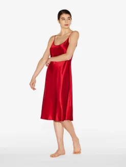 La Perla Camisón De Seda Granate