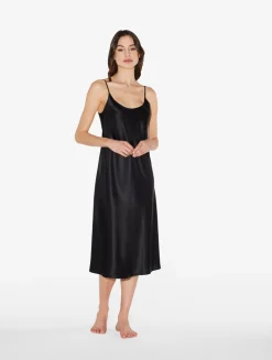 La Perla Camisón De Seda Negro